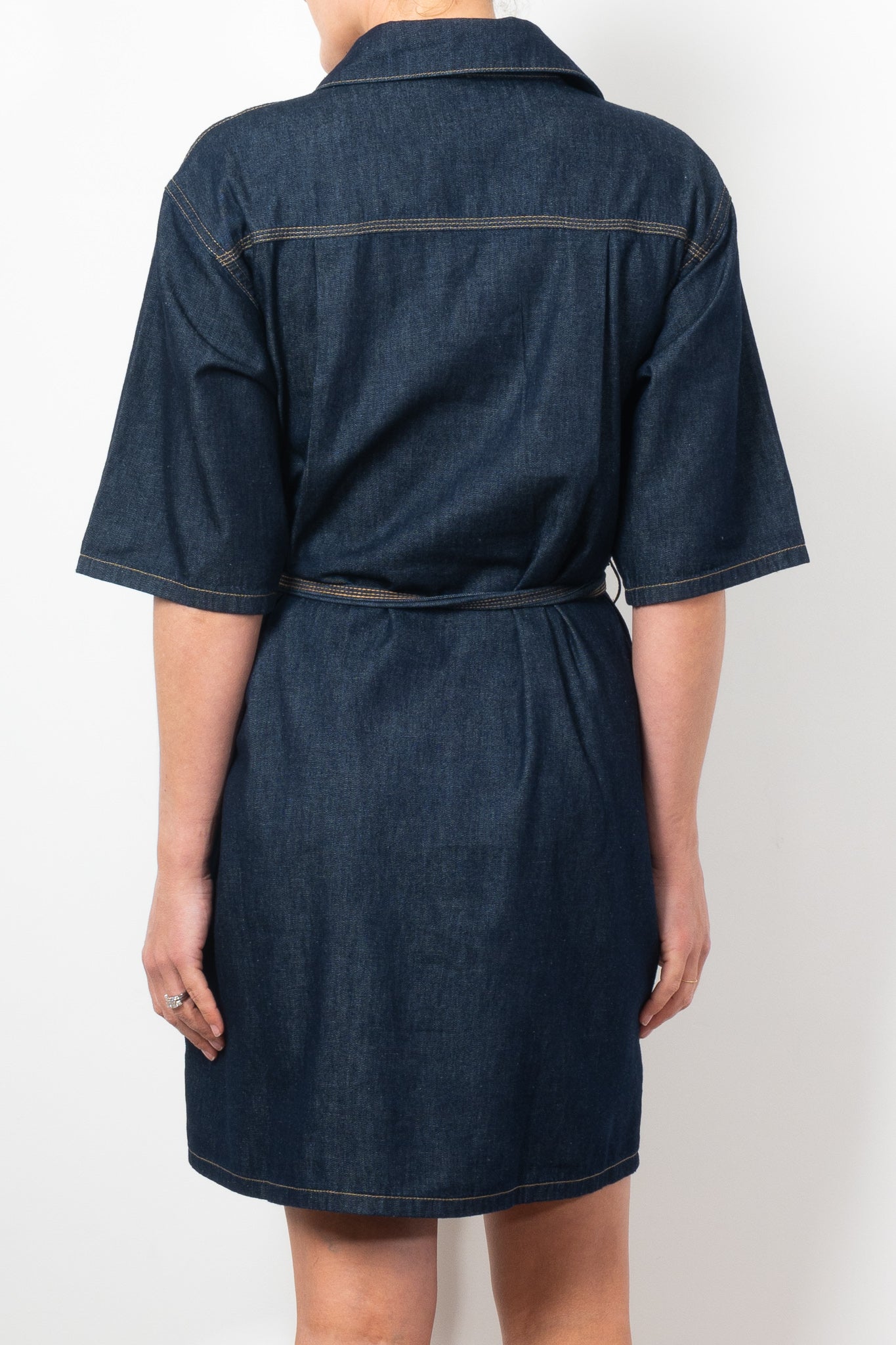 ELK Denim Pocket Dress for Women - Stylish Casual & Workwear - Perfect for Office, Date Night & Everyday Outfits