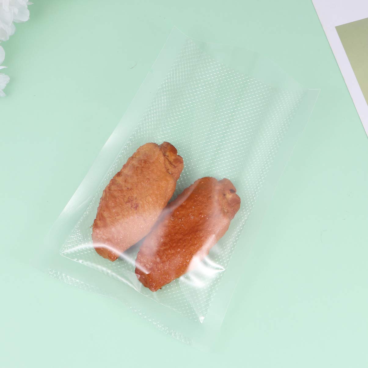 100pcs Tofu Mold & Vacuum Sealer Bags - Airtight Food Storage Bags for Tofu Press, Meal Prep, Travel, Fridge Organization & Sous Vide Cooking | Perfect for Delicatessen, Sausage, Fruits & Vegetables Preservation