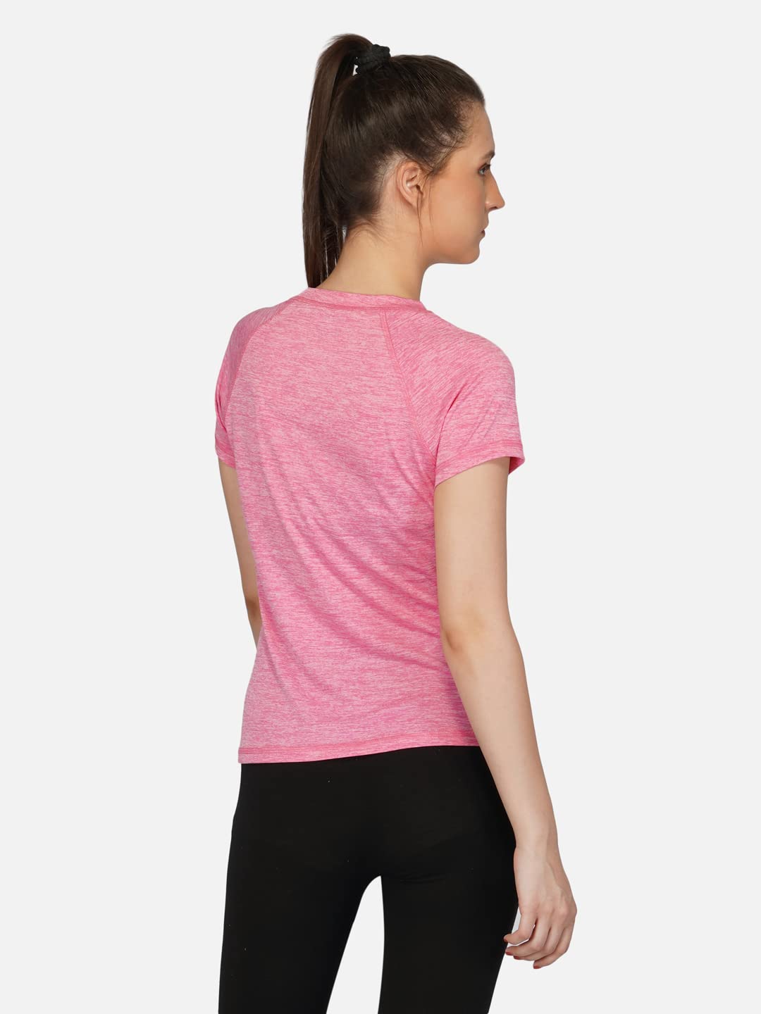 Women's Activewear Dri-Fit Sports T-Shirt - Breathable Workout Top for Running, Yoga & Gym (Pink, Size S) - Perfect for Fitness & Casual Wear