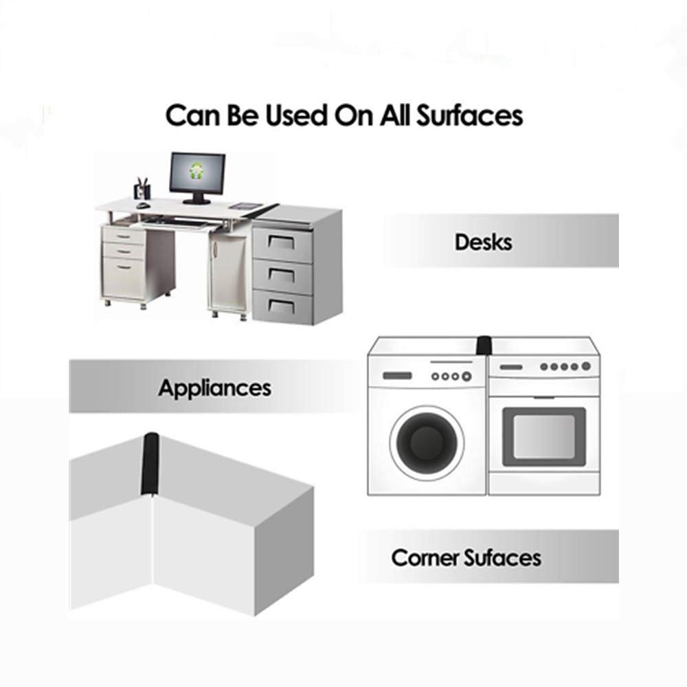 Flexible Stove Counter Gap Cover - Heat Resistant, Easy Clean Gap Filler for Kitchen Appliances, Stovetop, Oven, Washer & Dryer (Set of 2) - Perfect for Sealing Gaps & Preventing Spills Between Counters & Furniture