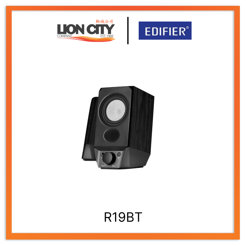 Edifier R19BT USB Powered Bluetooth 5.0 Speaker - 4W Portable Computer Speaker for PC/Laptop, Home Office & Gaming with Clear Sound | Compact Design for Desktop, Bookshelf & Small Spaces