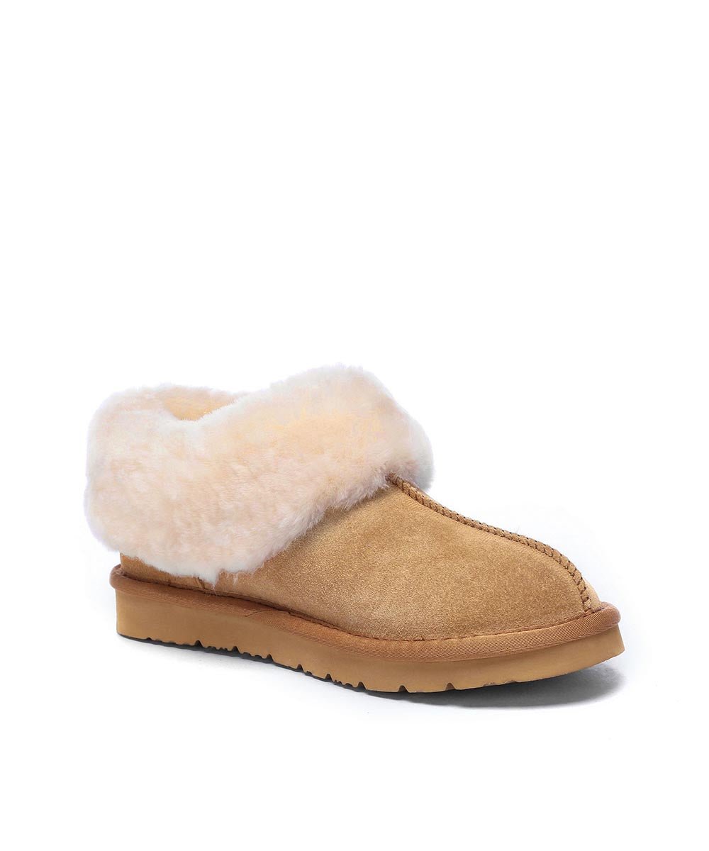 Women's Fonna Moccasin Slippers - Soft Indoor/Outdoor House Shoes for Women - Comfortable Casual Loafers for Home, Office & Travel