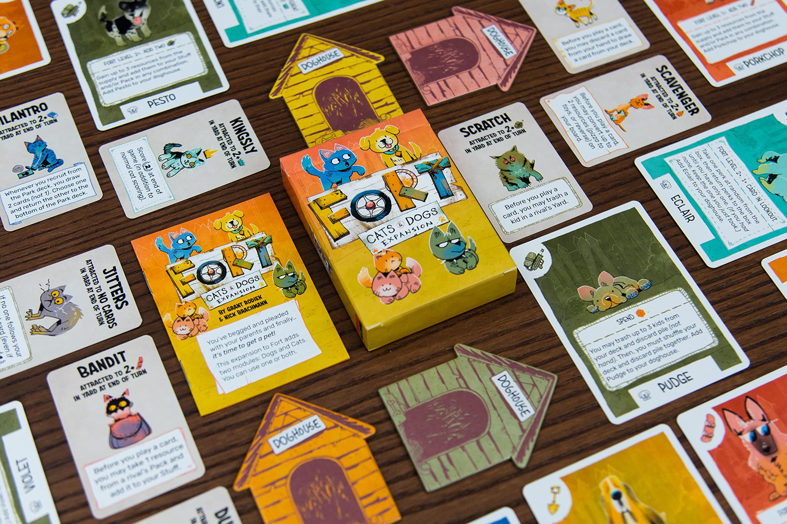 Fort: Cats & Dogs Expansion - Strategic Card Game by Leder Games - Perfect for Family Game Nights & Board Game Enthusiasts