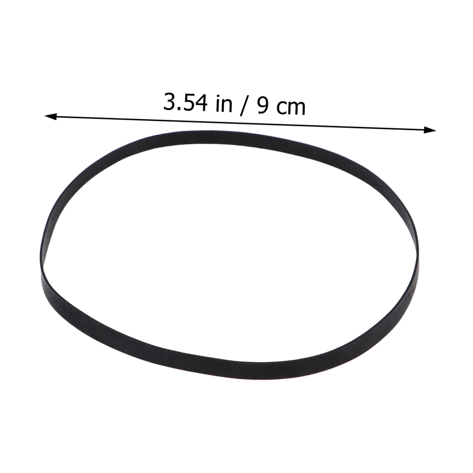 Gadpiparty 3 Sets 4mm Wide 40-135mm Mix Length Flat Drive Belt - Replacement Repair Belt for DVD Recorder & Record Player (50 Pieces x 3) - Perfect for Home Audio Equipment Maintenance and DIY Repairs