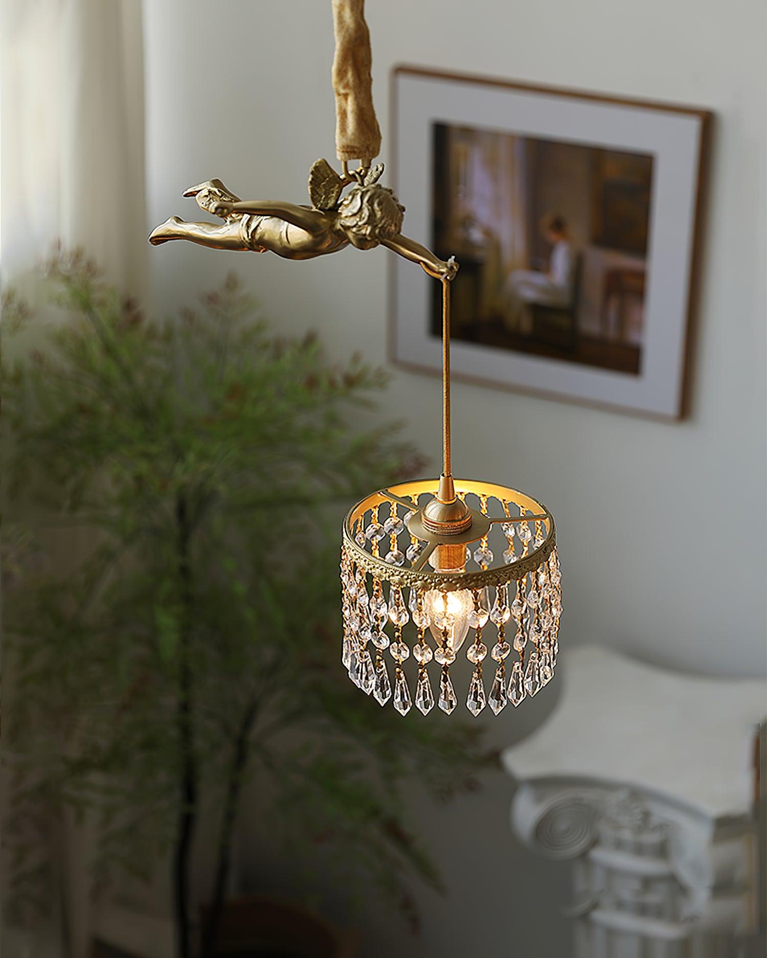 Angel Pendant Light - Elegant Ceiling Chandelier for Bedroom, Dining Room & Living Room Decor - Perfect for Home, Office & Wedding Venue Lighting