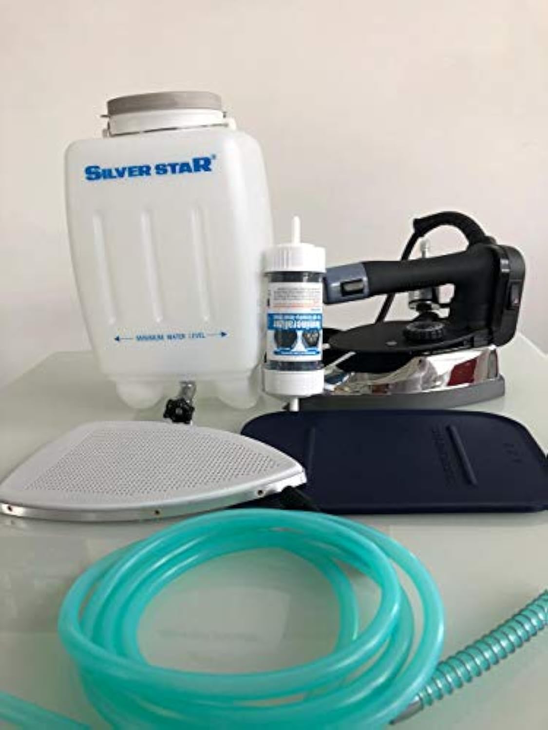 Premium GOLDSTAR Silver Star Gravity Feed Steam Iron for Professional Tailoring - Heavy Duty Garment Pressing, Fabric Smoothing & Wrinkle Removal for Home & Commercial Use