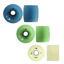 Glow in the Dark LED Longboard Wheels 70mm 85a (4-Pack) - Perfect for Night Skateboarding & Outdoor Adventures