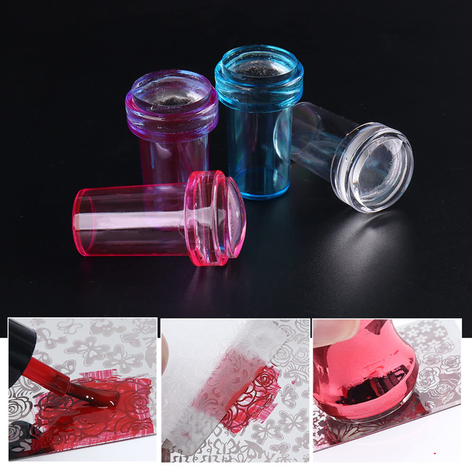 Wirlsweal Nail Art Stamper Kit - Portable & Reusable Nail Stamp Tool with Anti-Dust Design for DIY Manicures - Perfect for Home Nail Art, Salon Use & Travel Essentials