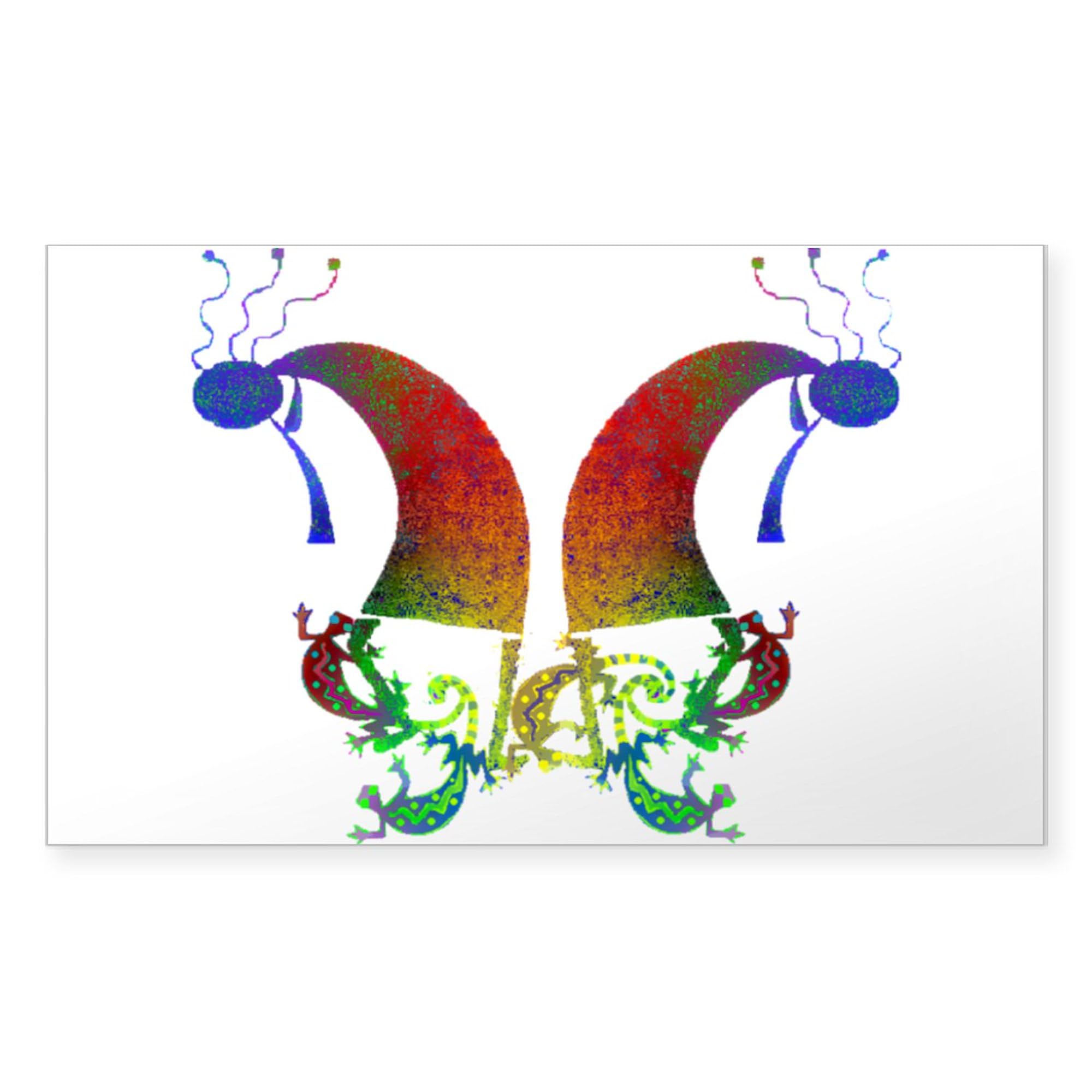 Kokopelli Dance Duo Rectangle Sticker - Durable Bumper Decal for Cars, Trucks & Laptops - Perfect for Road Trips, Outdoor Adventures & Personalizing Your Belongings