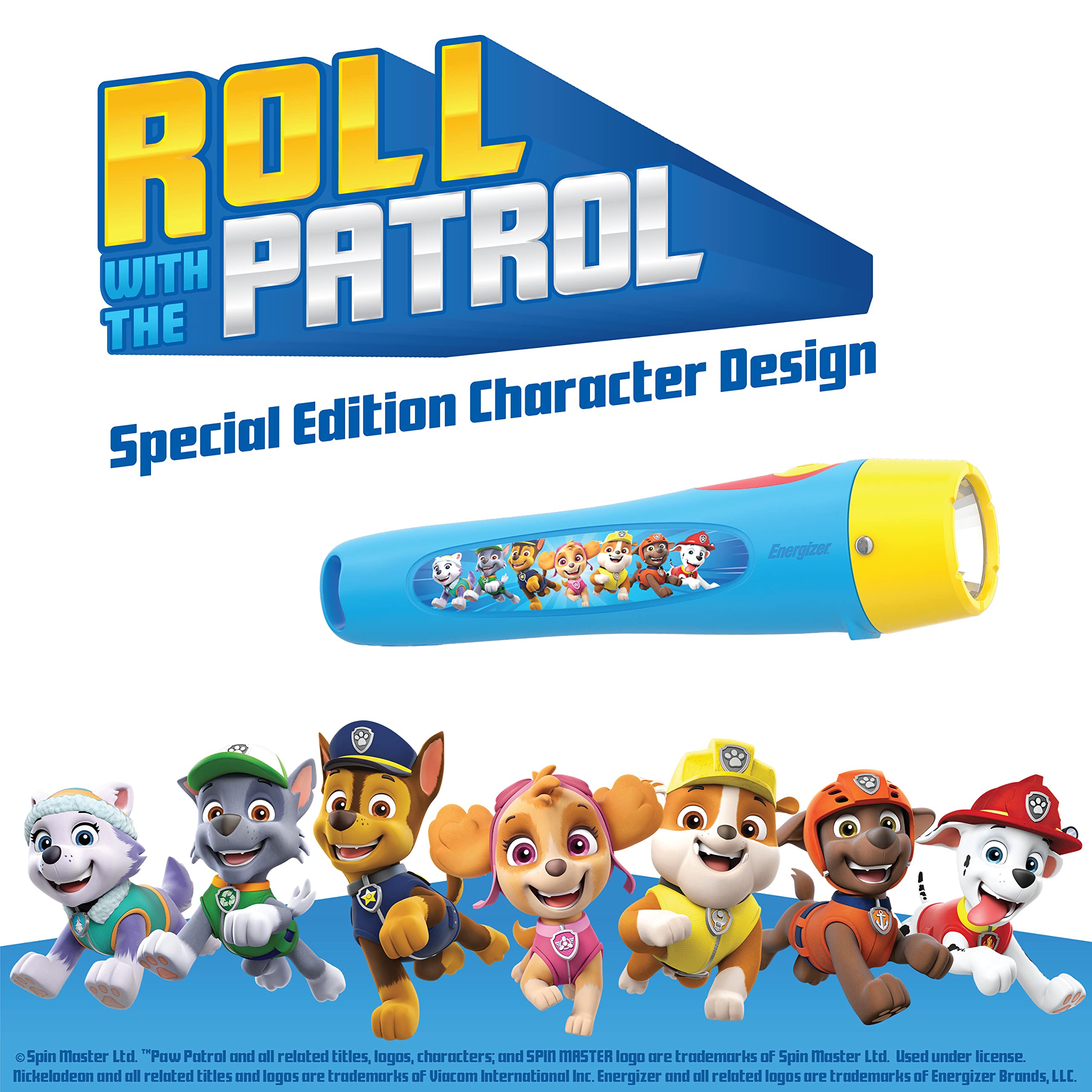 Energizer PAW Patrol LED Flashlights for Kids - 2 Pack with Batteries Included, Lightweight & Durable Toy Flashlights for Boys and Girls - Perfect for Camping, Outdoor Adventures & Emergency Kits