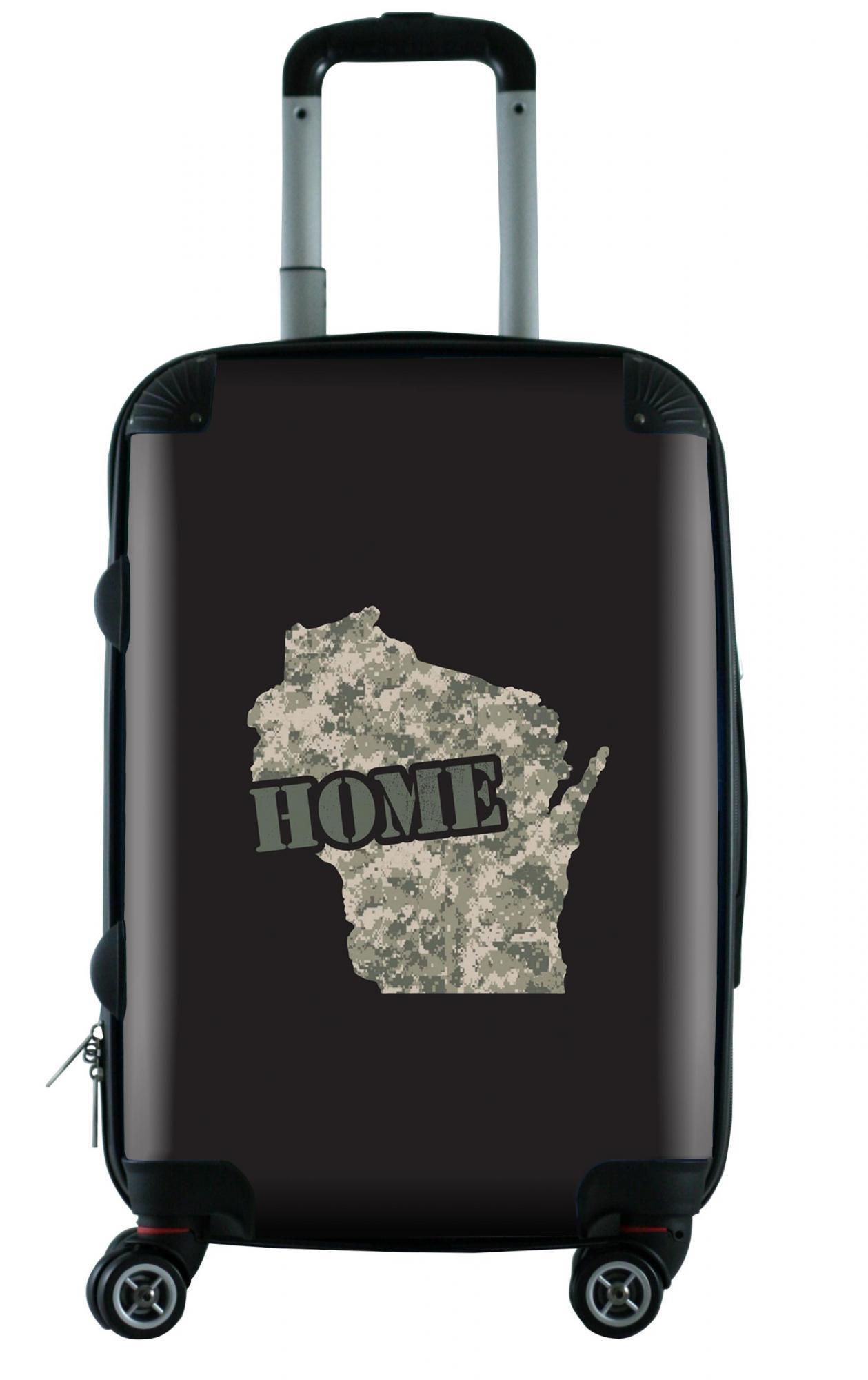 612 My Home State Wisconsin 20 Carry On Luggage - Durable Lightweight Suitcase for Travel, Business Trips & Weekend Getaways