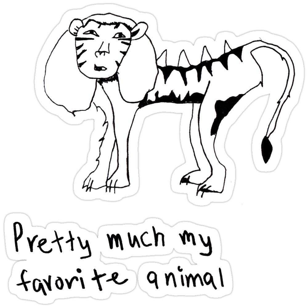 3 Pack Liger Stickers - Funny Vinyl Decals for Laptop, Phone, Car, Guitar & Fridge - Perfect for School, Office & Home Decor
