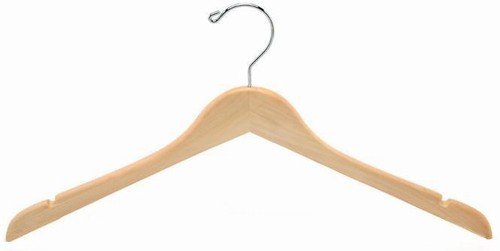 Premium Flat Wooden Clothes Hangers for Dresses & Suits - Only Hangers® - Ideal for Closet Organization & Garment Protection