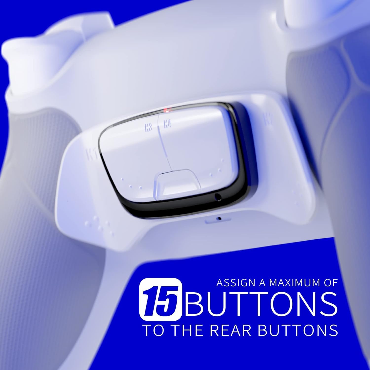 HEXGAMING ULTIMATE Wireless PS5/PS4 Controller with Back Buttons, Mouse-Click Triggers & Interchangeable Thumbsticks - Ergonomic Design for Competitive Gaming | Perfect for FPS, RPG & Esports Players