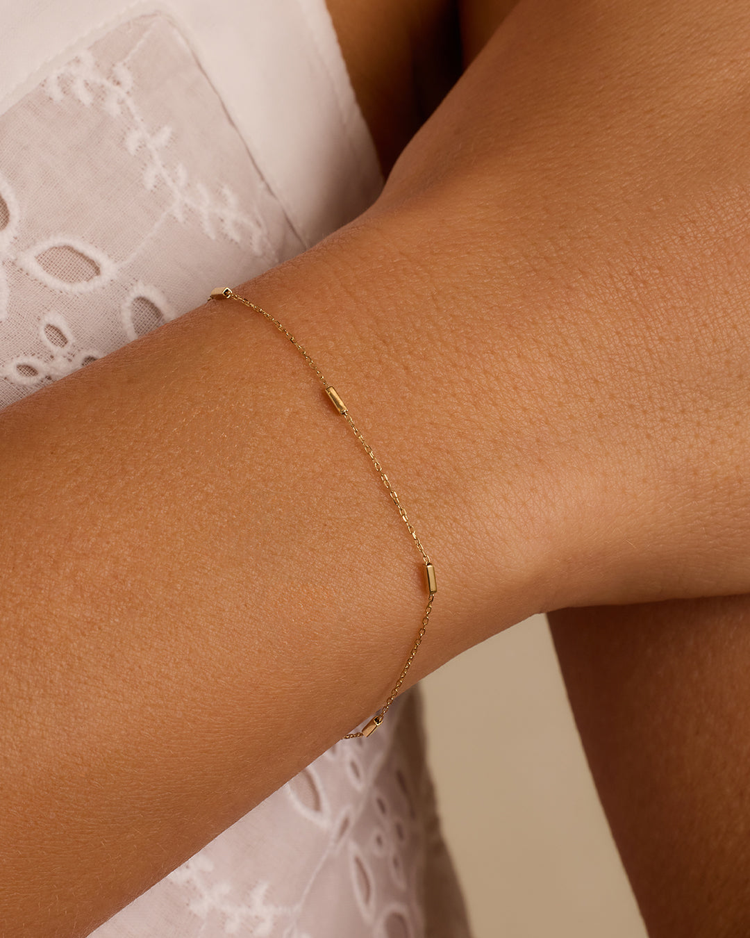 14K Gold Tatum Bracelet for Women - Elegant Dainty Chain Bracelet with Lobster Clasp - Perfect for Everyday Wear, Gifts & Special Occasions