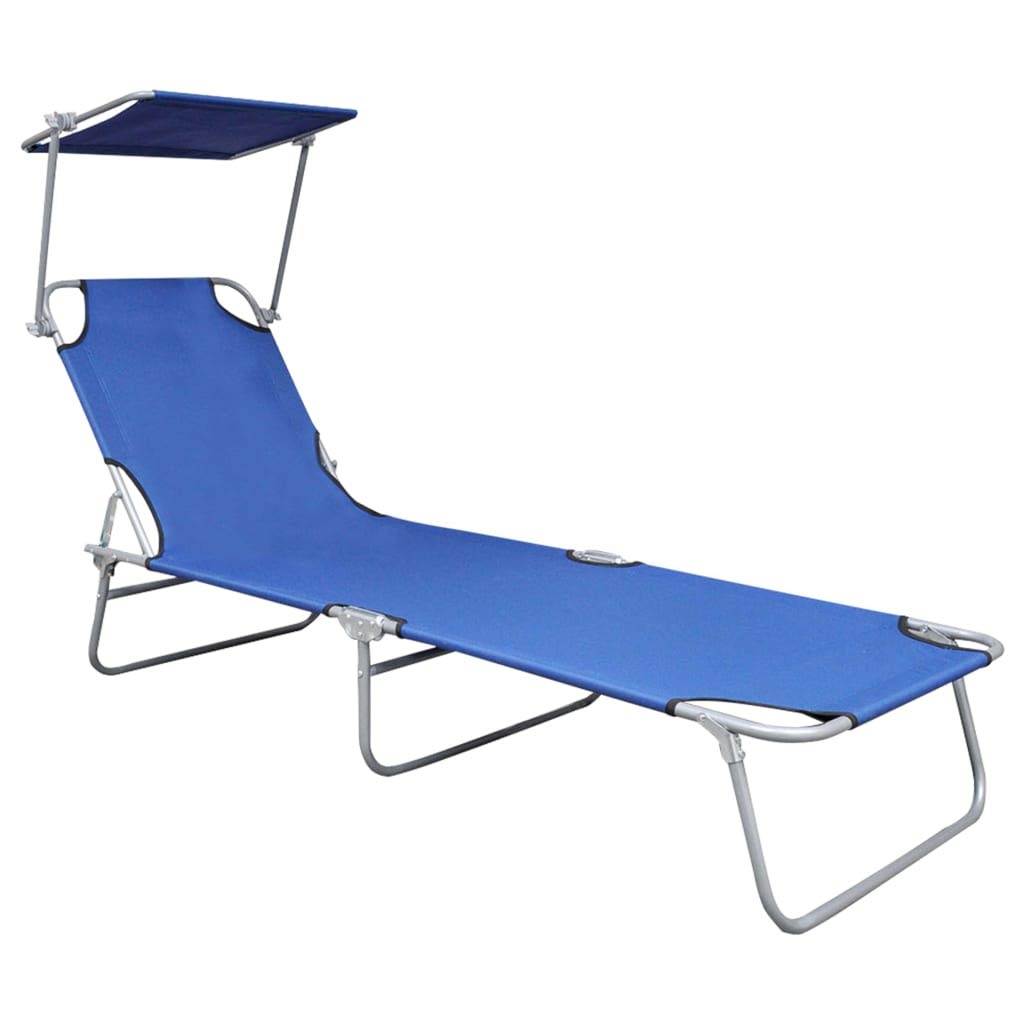 **Portable Folding Sun Lounger with Adjustable Canopy – Lightweight Aluminum Chaise Lounge Chair for Outdoor Relaxation – Perfect for Poolside, Beach, Patio, and Backyard**