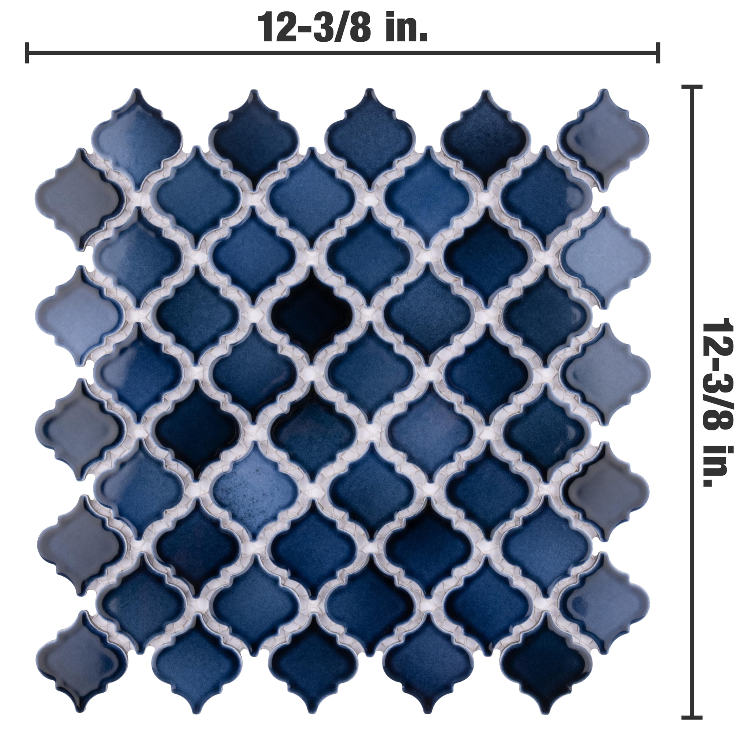 Merola Tile Hudson Tangier Midnight 12-3/8