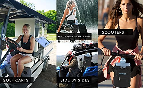 Coldest Universal Bottle Holder - Stroller & Bike Cup Holder with Large Caliber Design, Black - Perfect for Outdoor Adventures, Gym, and Daily Commutes