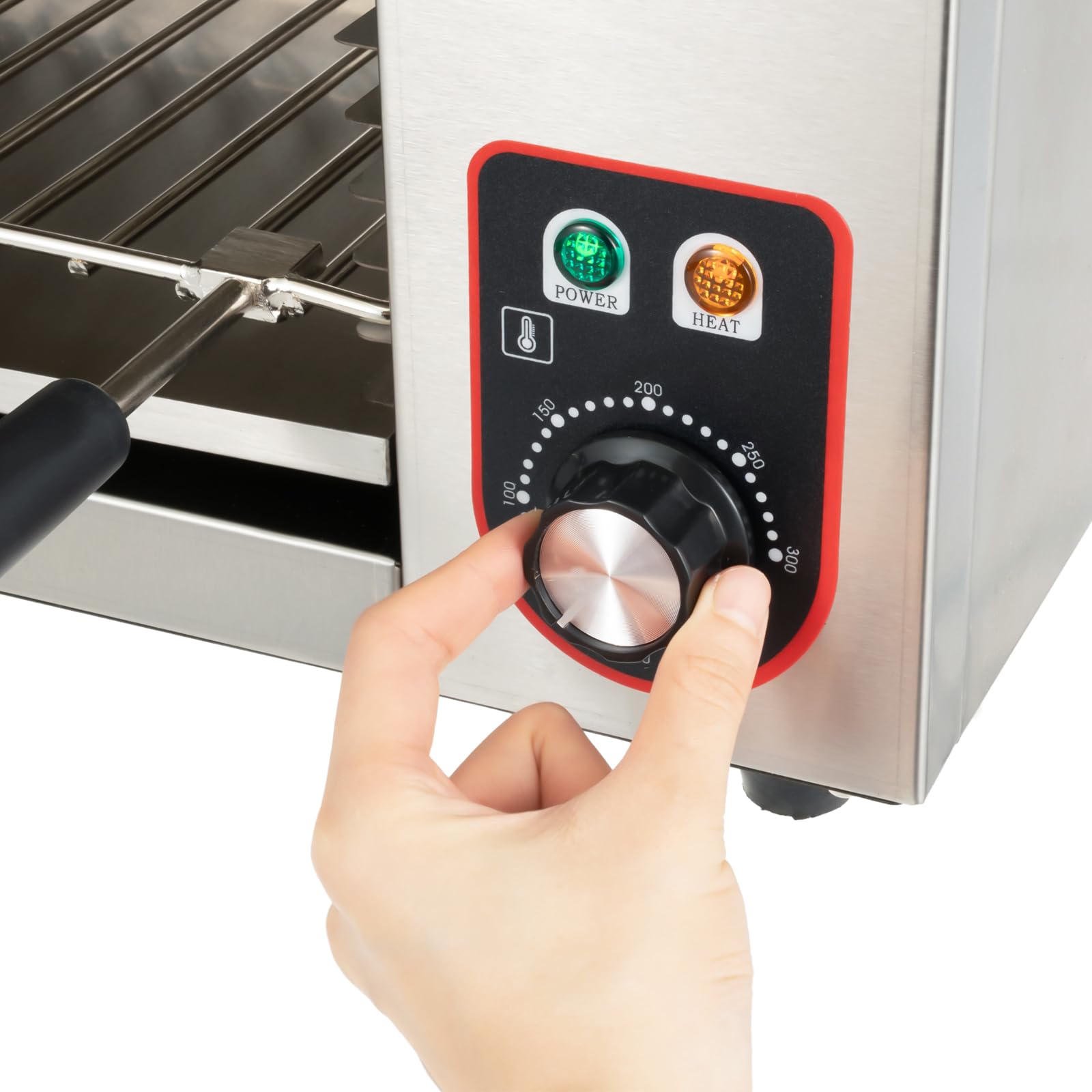 1500W Electric Salamander Broiler - Countertop Grill & Raclette Cheese Melter for Home & Commercial Kitchens | Perfect for BBQ, Grilling, Baking & Wall-Mounted Cooking