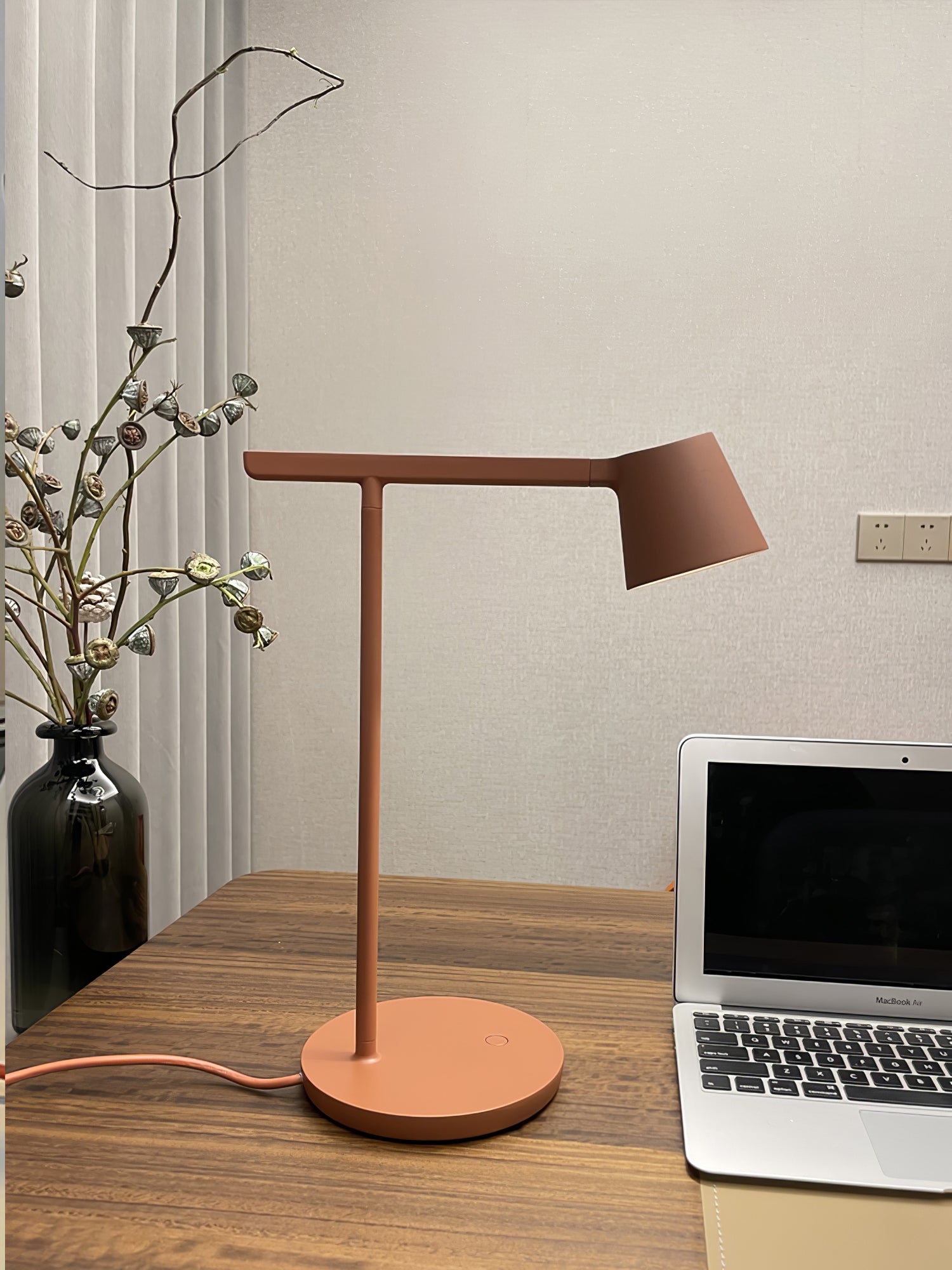 Modern LED Tip Table Lamp - Adjustable Brightness, Energy Saving, Bedroom & Office Desk Light for Reading & Decor