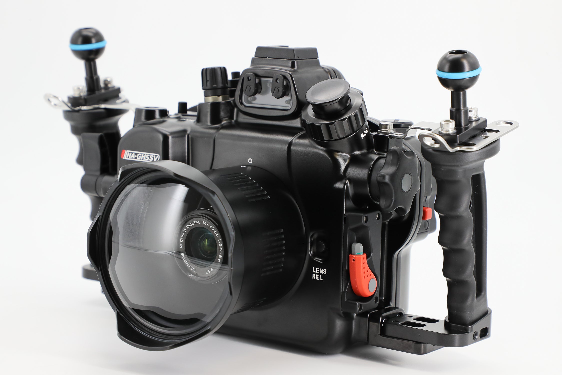 Waterproof Underwater Housing for Panasonic Lumix GH5/GH5S/GH5II Cameras - HDMI 2.0 Support - Ideal for Scuba Diving, Snorkeling & Underwater Photography