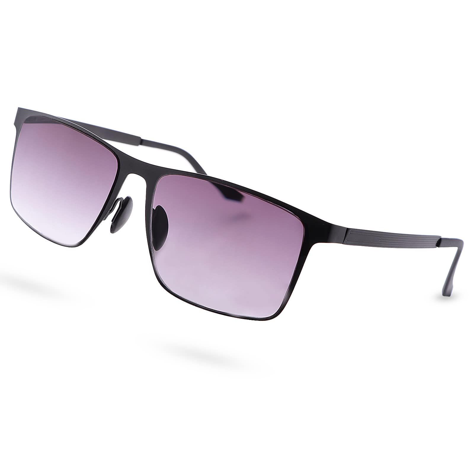 UV Protection Reading Glasses with Spring Hinge - Anti Blue Light Sunglasses for Men & Women - Non-Bifocal Readers for Outdoor Reading, Driving & Computer Use