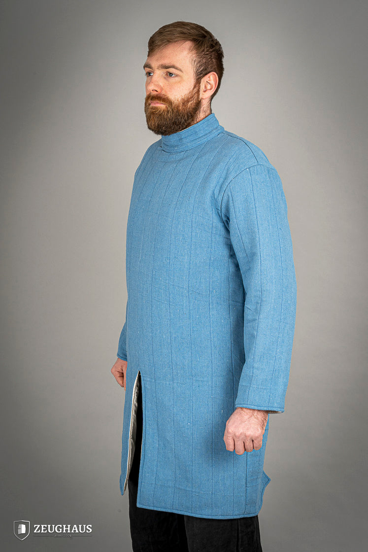 Medieval Infantry Gambeson Blue - Historical Battle-Ready Armor for LARP, Cosplay & Reenactment | Perfect for Renaissance Fairs & SCA Events