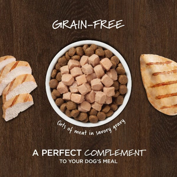 Instinct Healthy Cravings Real Chicken Recipe Grain-Free Wet Dog Food Pouches - High Protein Natural Puppy & Adult Dog Food - Perfect for Travel, Training & Mealtime Toppers