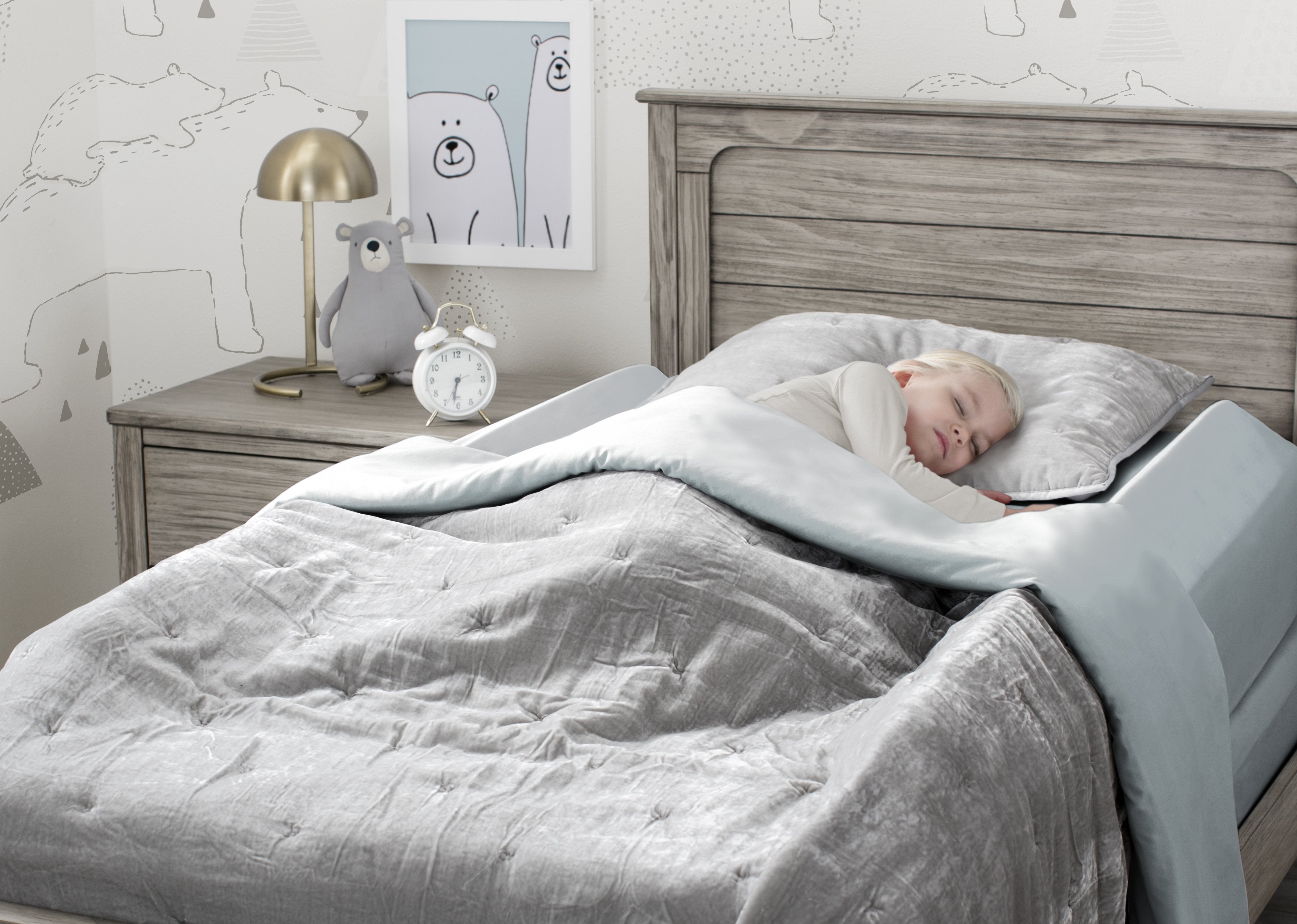 Extra Long Foam Bed Rail Bumper for Toddlers & Kids - Safety Guard for Twin, Full & Queen Size Beds - Soft Cushion Padding Prevents Falls - Perfect for Daycare, Home & Travel Use
