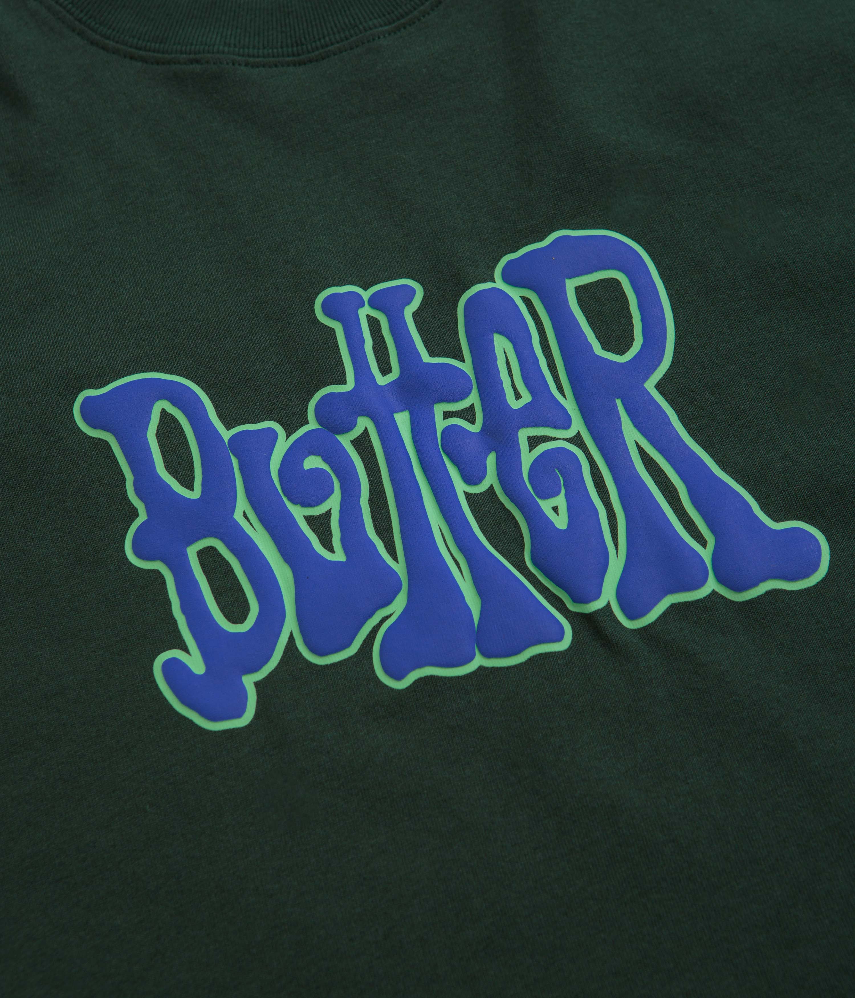Butter Goods Tour T-Shirt for Men & Women - Dark Forest Green Casual Tee for Travel, Streetwear & Everyday Comfort
