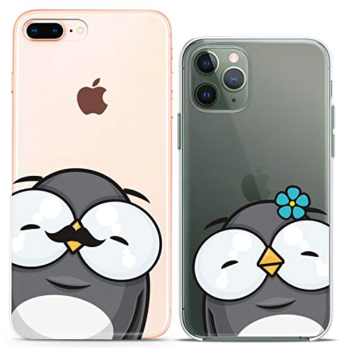 Couple Cartoon Penguins