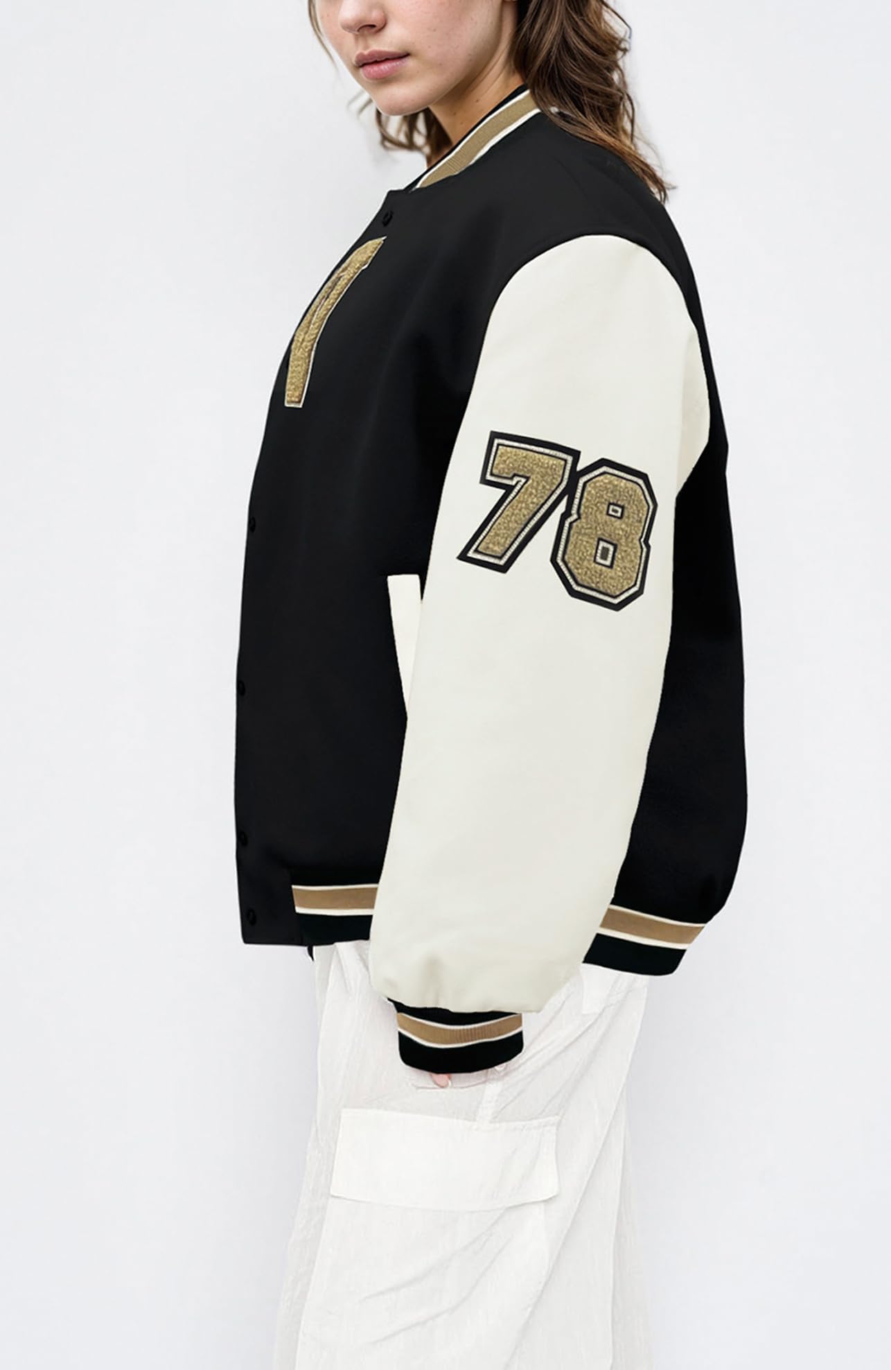 Women's Letterman Jacket - Stylish Varsity, Baseball & Bomber Jacket for Casual Wear, School Spirit & Outdoor Activities