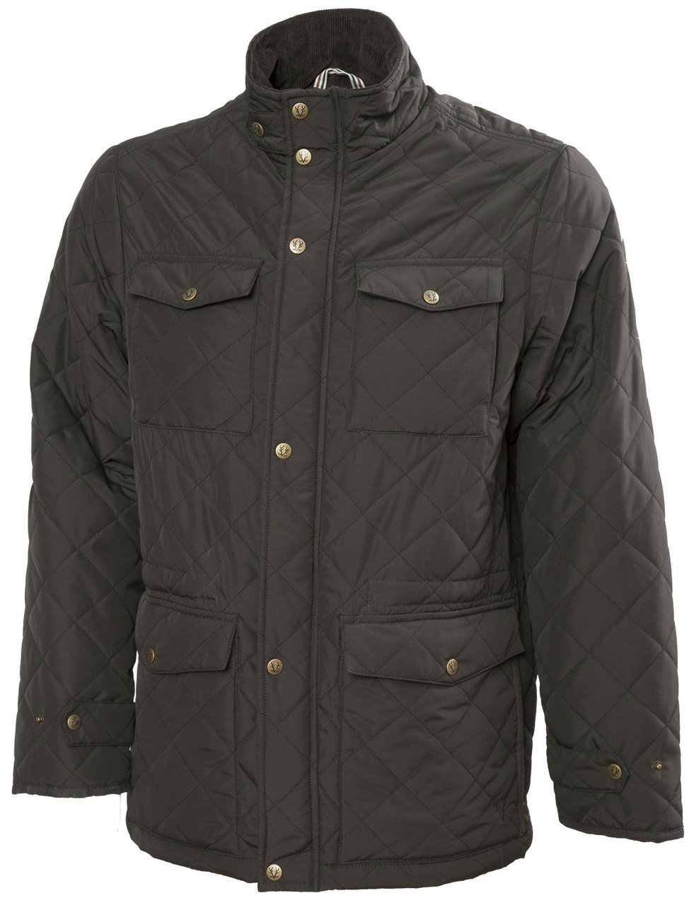 Vedoneire Men's Green Quilted Jacket - Lightweight Padded Coat Vest for Outdoor Activities, Hiking & Winter Fashion (3038)