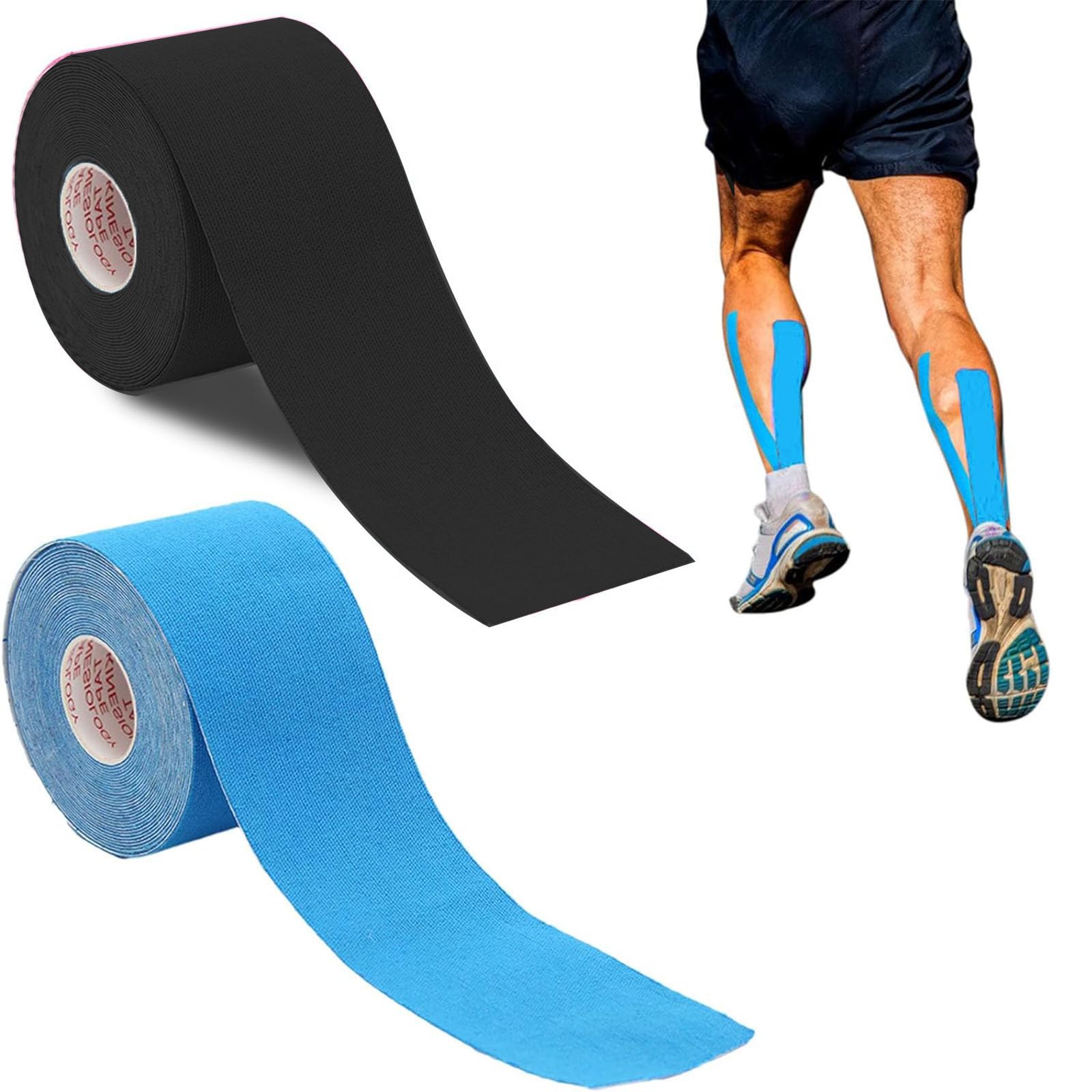 Premium Kinesiology Tape Roll - 5m x 2.5cm Waterproof Sports Tape for Pain Relief & Muscle Support - Ideal for Athletes, Physical Therapy & Injury Recovery
