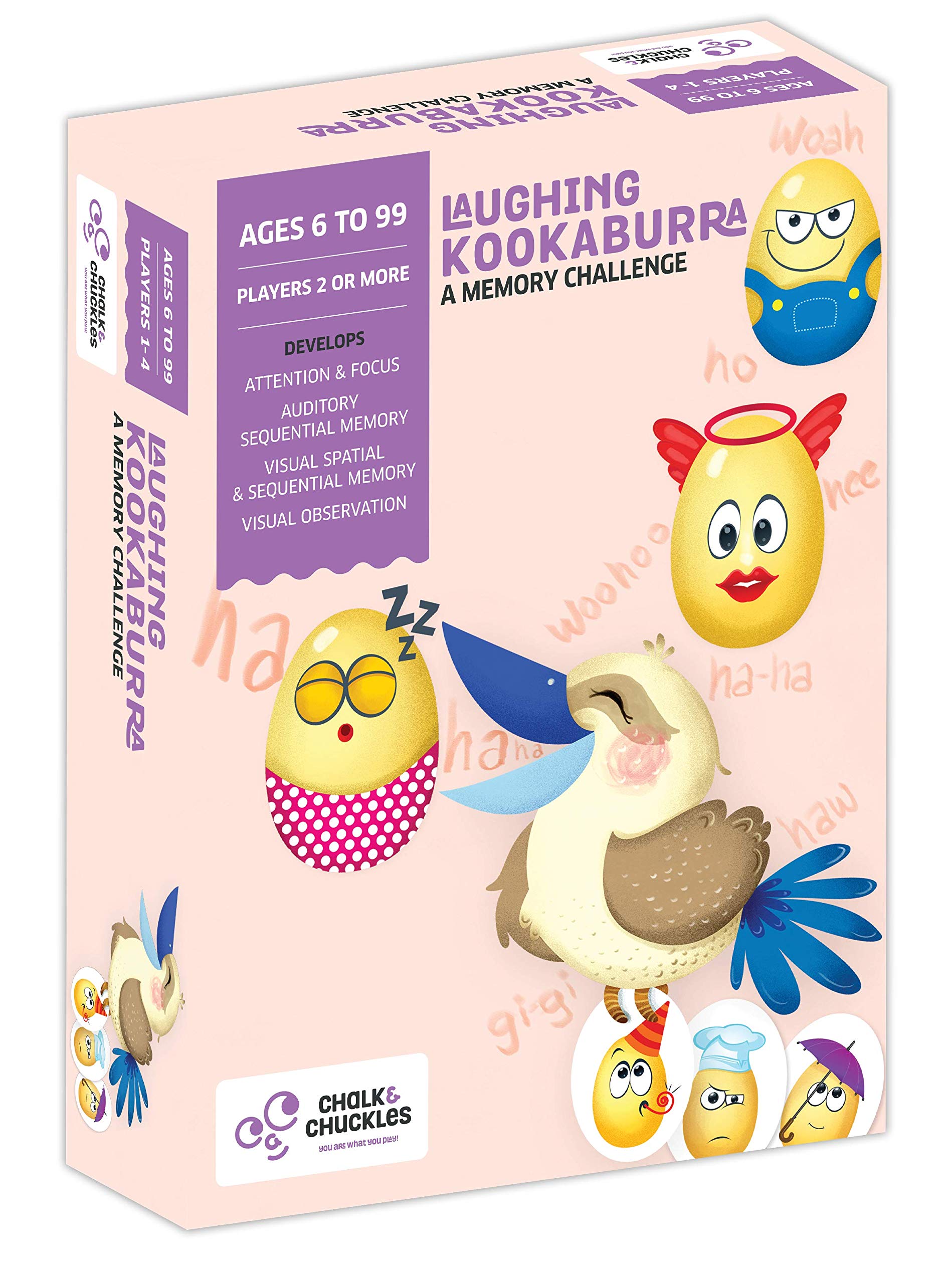 Chalk and Chuckles CC-034 Laughing Kookaburra Educational Activity Set for Kids - Fun Learning Games for Preschool & Kindergarten Classroom or Home Play