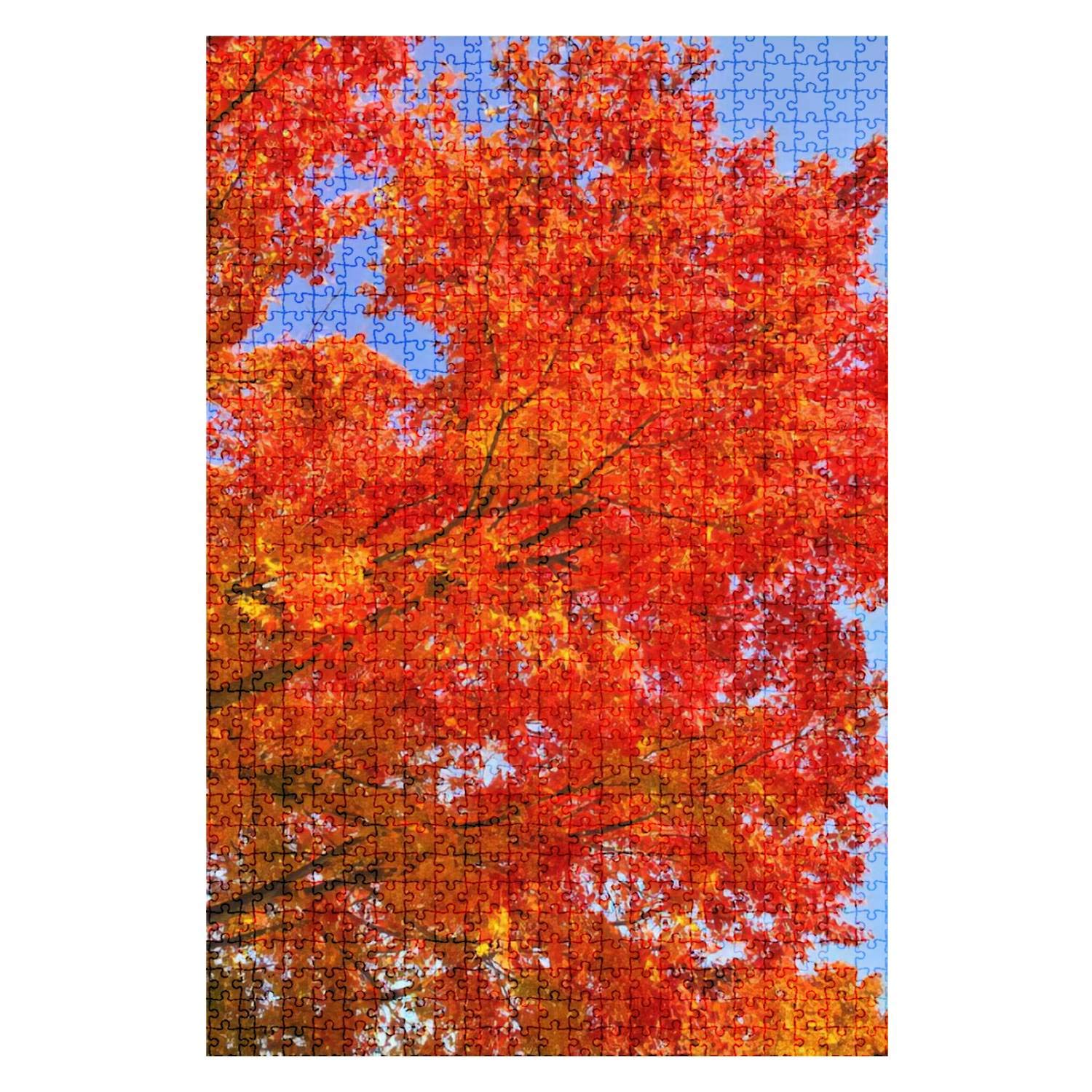 1000-Piece Wooden Jigsaw Puzzle - Autumn Leaves in Kyoto Fall Forest Scenery | Challenging Adult & Kids Puzzle Game | DIY Educational Toy & Home Decor Gift | Perfect for Family Game Nights & Stress Relief
