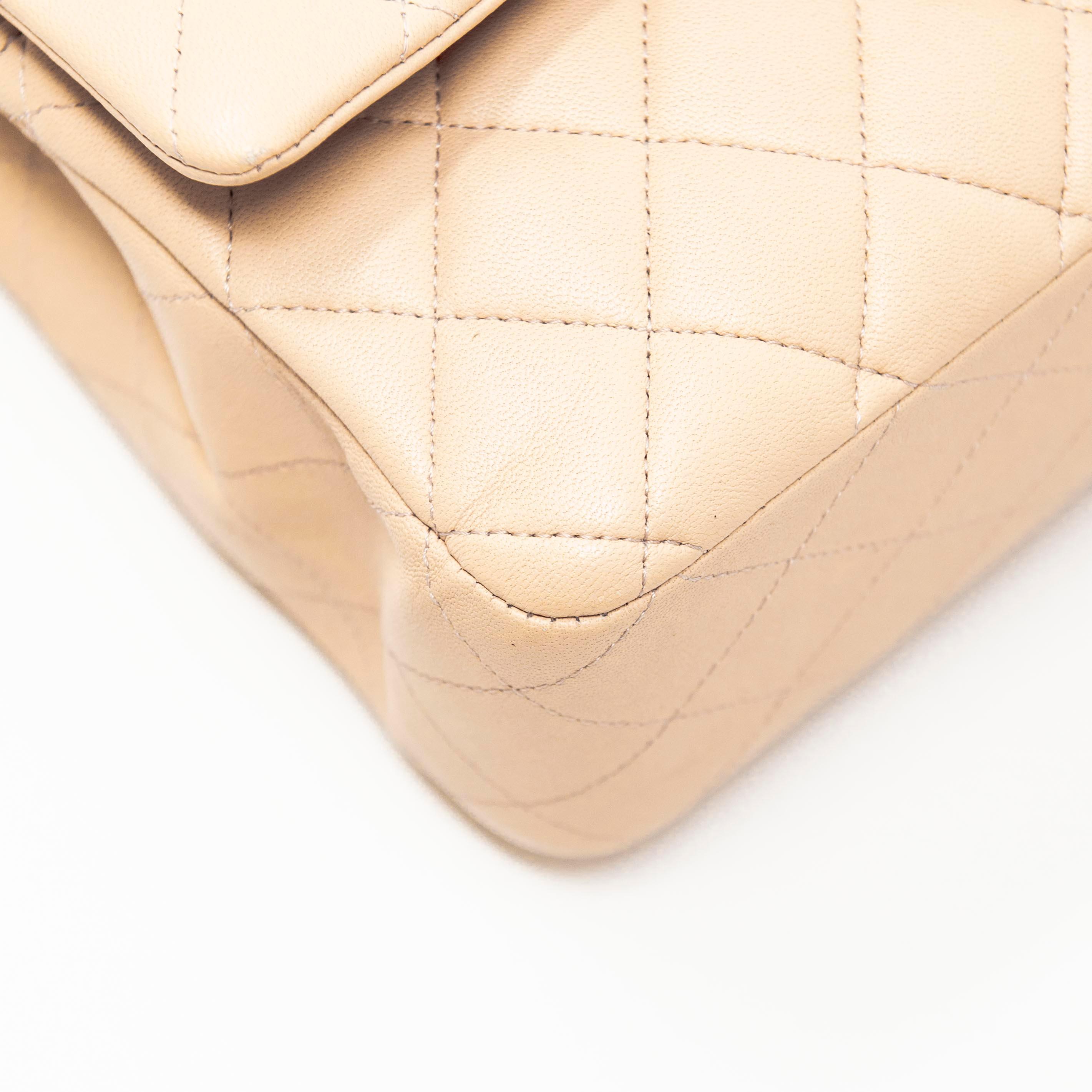 Chanel Beige Medium Classic Flap Bag - Timeless Luxury Handbag for Women | Perfect for Work, Evening Events & Everyday Elegance
