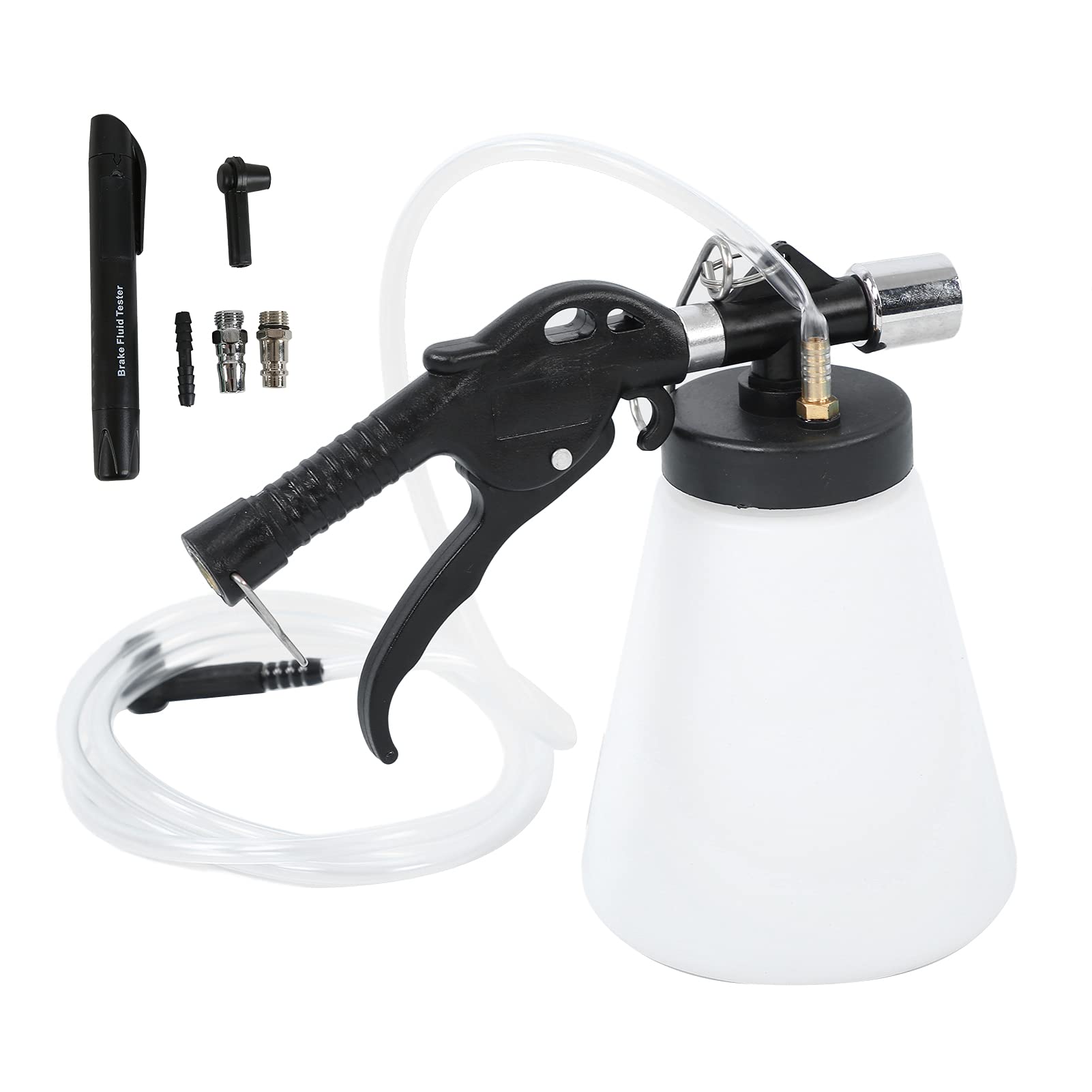 Aramox Pneumatic Brake Fluid Bleeder Kit - Professional Oil Replacement Extractor Tool with Pressure Tester - Essential for Car, Trailer & RV Maintenance - Perfect for DIY Brake Bleeding and Fluid Replacement