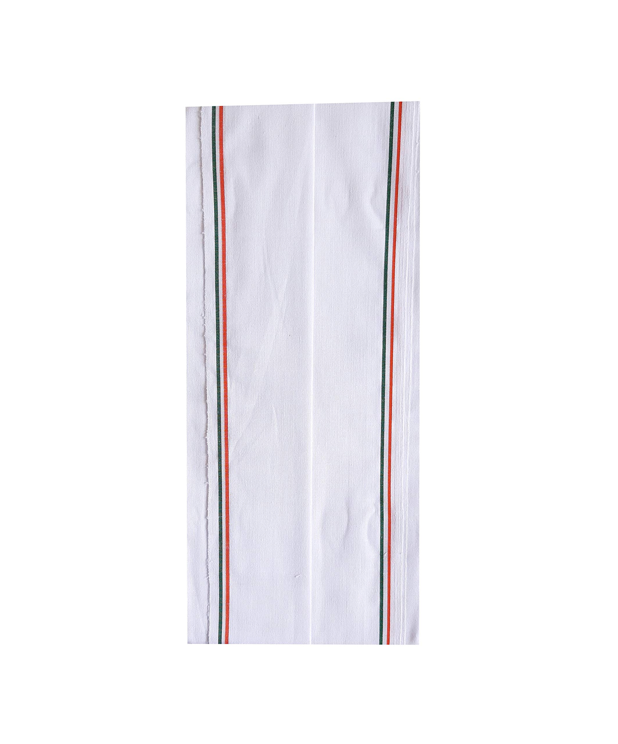 CLUZE 100% Pure Cotton Super Soft Gamcha Towel for Men - Traditional Bengal Suti Gamosa (2-Pack, White) | Perfect for Gym, Travel & Daily Use