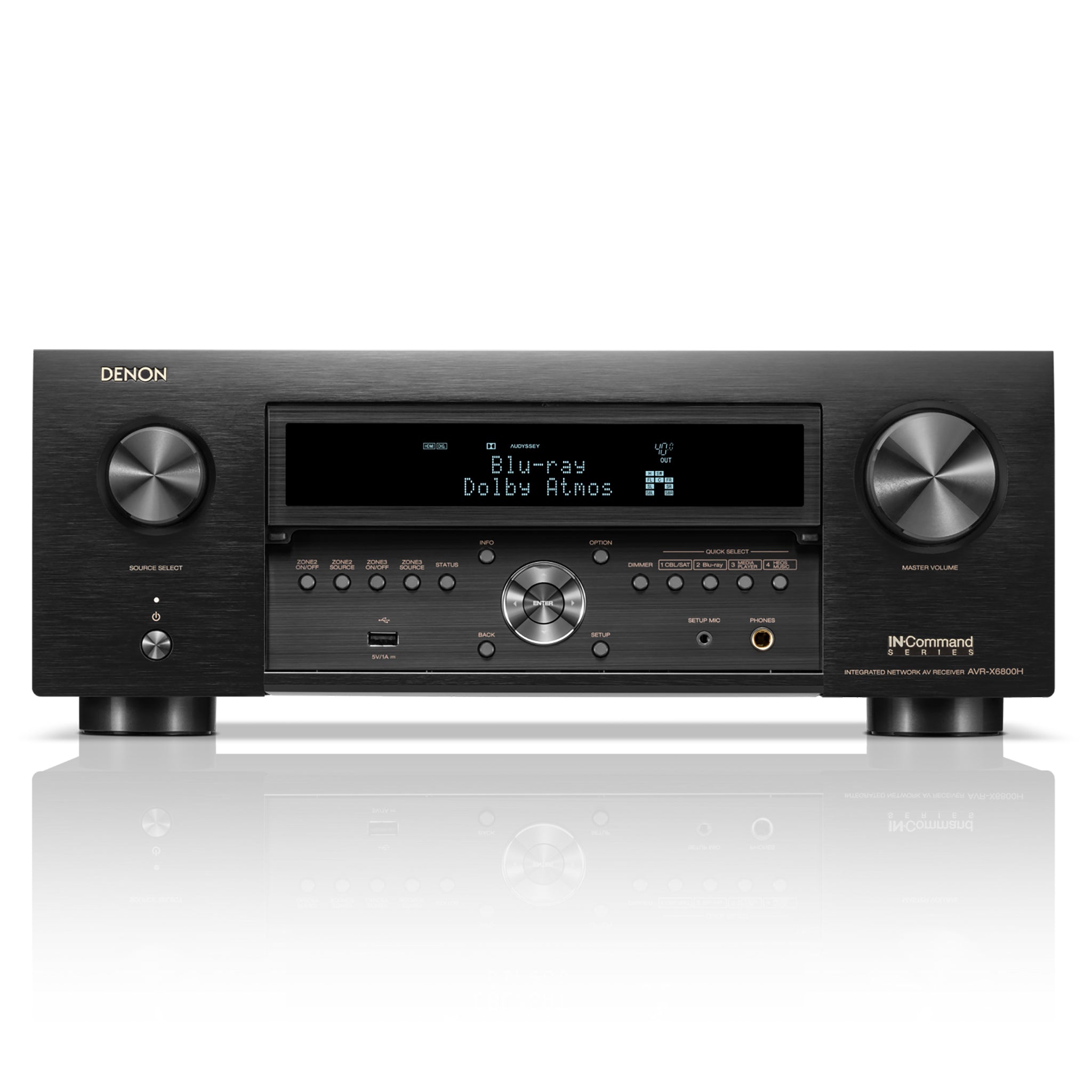 Denon AVR-X6800H 11.4 Channel 8K AV Receiver with Dolby Atmos, IMAX Enhanced & Alexa Compatibility - Perfect for Home Theater Systems & Multi-Room Audio Setup