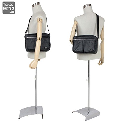 Yoshida Porter Freestyle Shoulder Bag 707-08211 - Durable Nylon Crossbody Bag for Men & Women, Lightweight Travel & Everyday Use (Black) - Perfect for Commuting, Work, and Outdoor Activities