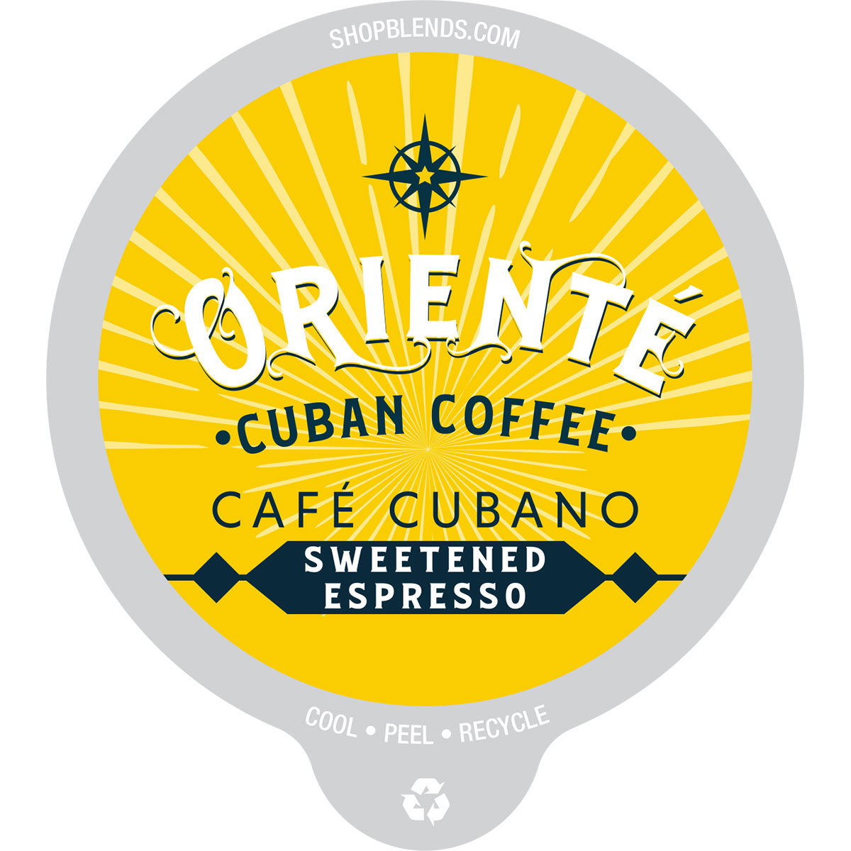 Oriente Cafe Cubano Dark Roast Coffee Pods - Compatible with Keurig 2.0 K-Cup Brewers - Bold Cuban-Style Espresso for Home & Office Use