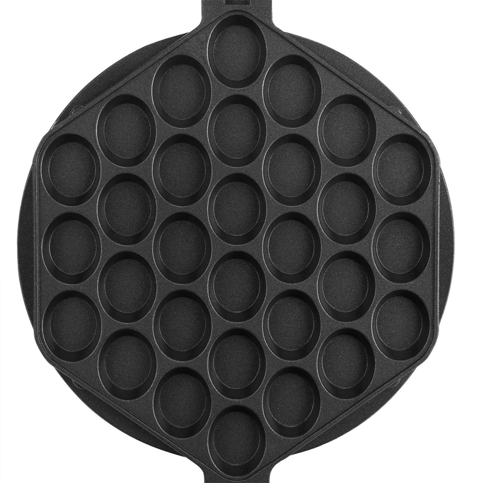 EVTSCAN Nonstick Egg Waffle Maker Pan - Bubble Waffle Iron Mold with Accessories for Home & Commercial Use - Perfect for Breakfast, Desserts, and Street Food Snacks