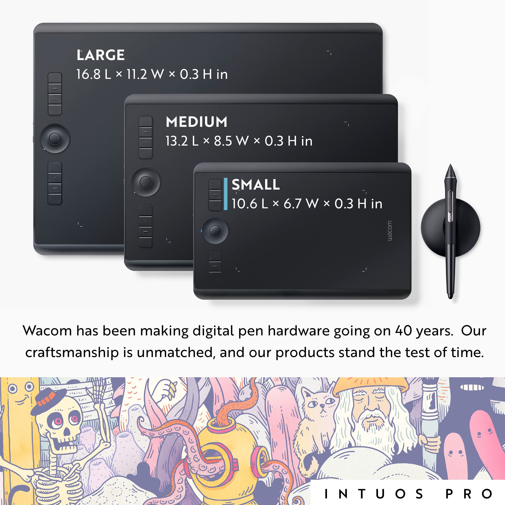 Wacom Intuos Pro Small Drawing Tablet 10.6