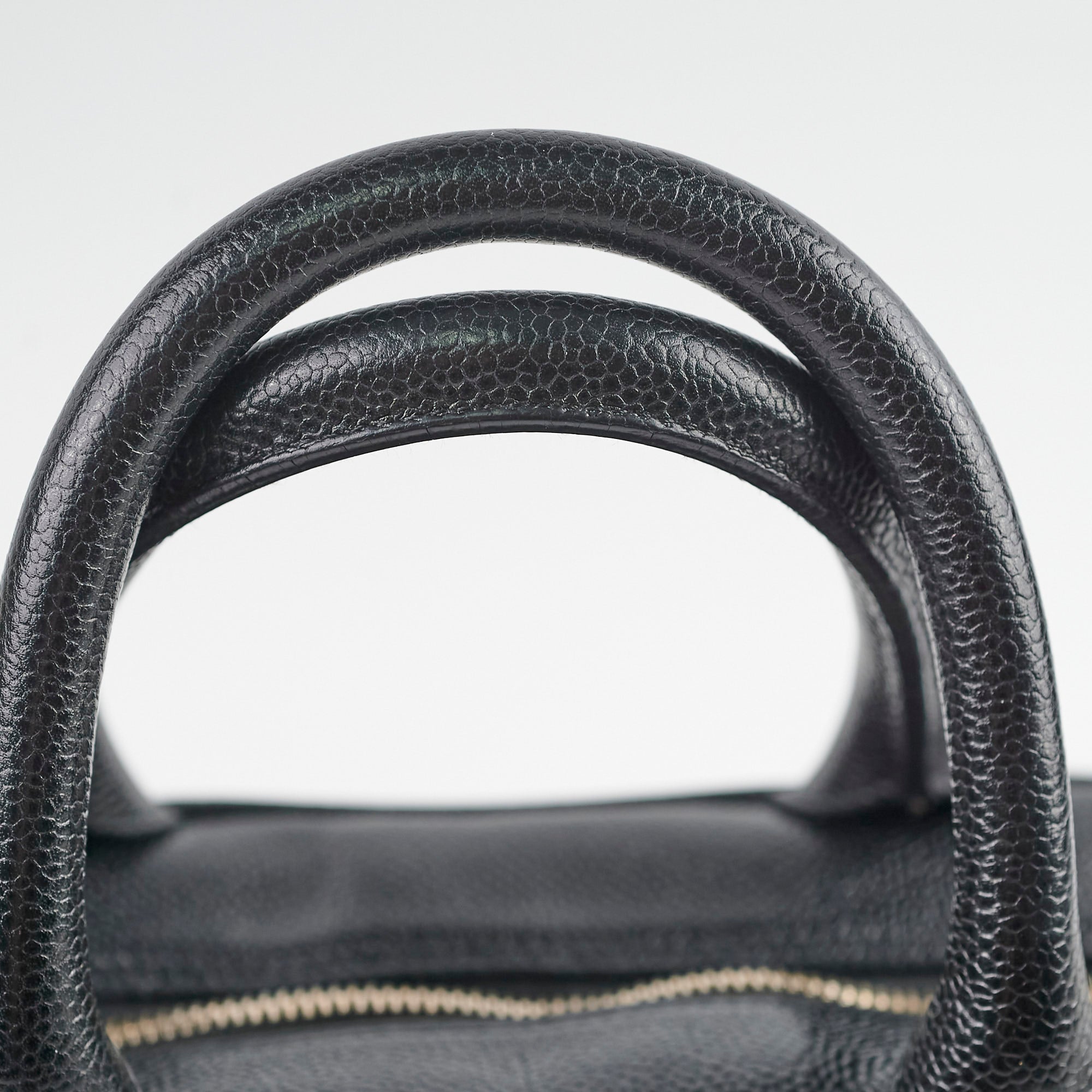 Chanel Bowling Bag in Caviar Leather - Black Luxury Handbag for Women | Perfect for Work, Travel & Everyday Use