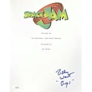 Billy West Autographed Space Jam Movie Script Cover with Bugs Bunny Inscription - JSA Certified - Perfect for Collectors, Fans, and Movie Memorabilia Displays