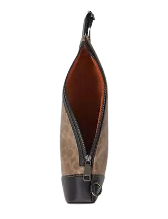 Coach Dominic Sling Pack in Signature Canvas - Stylish Crossbody Bag for Men & Women | Perfect for Travel, Work & Everyday Use