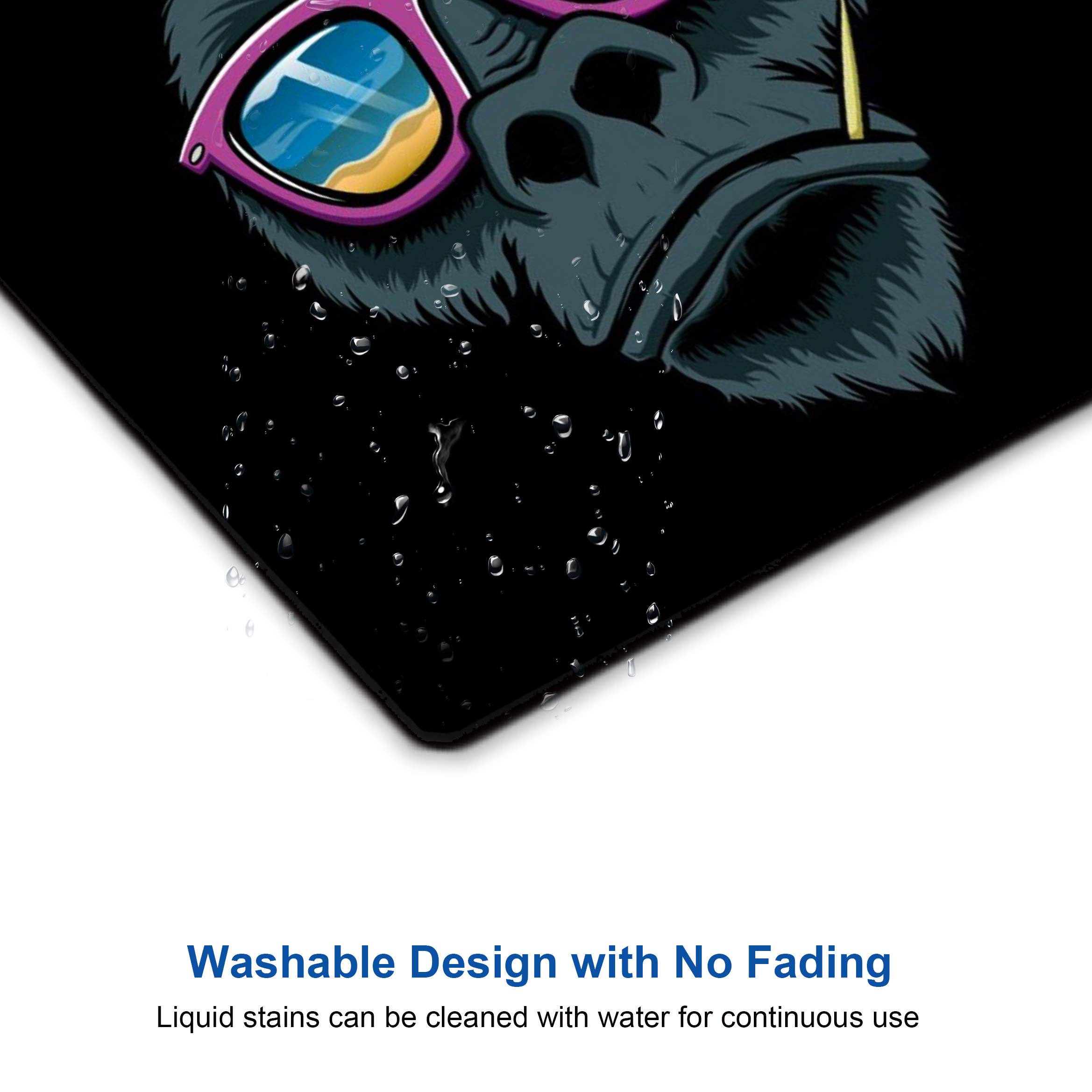 Funny Gorilla Design Non-Slip Rubber Mouse Pad - Ergonomic Computer Mousepad for Gaming, Office & Home Use - Perfect for PC, Laptop & Desktop Workstations