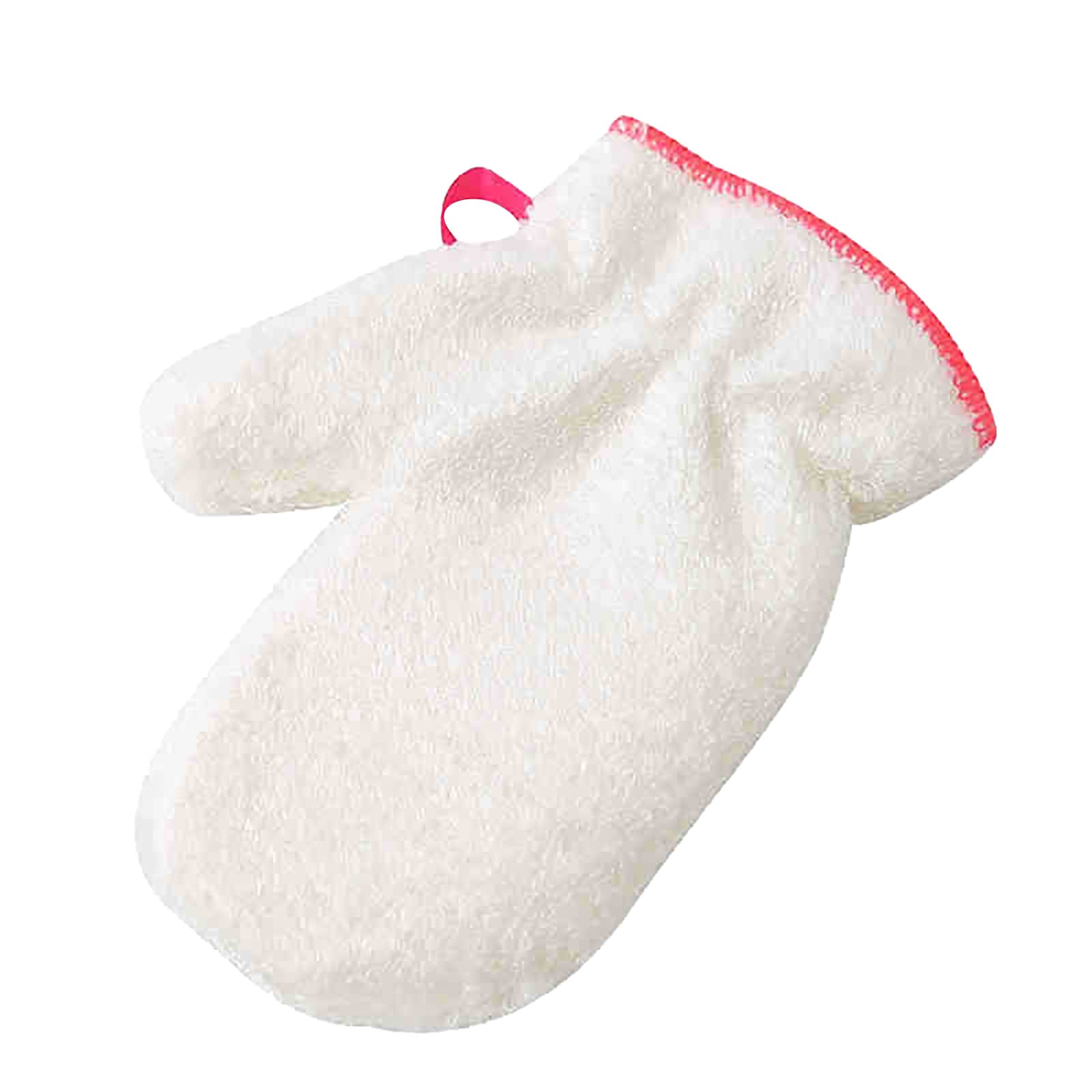 Waterproof Durable Bamboo Fiber Cleaning Gloves - Protective Kitchen Gloves for Women, Pink & White, One Size - Ideal for Baking, Cooking & Dishwashing