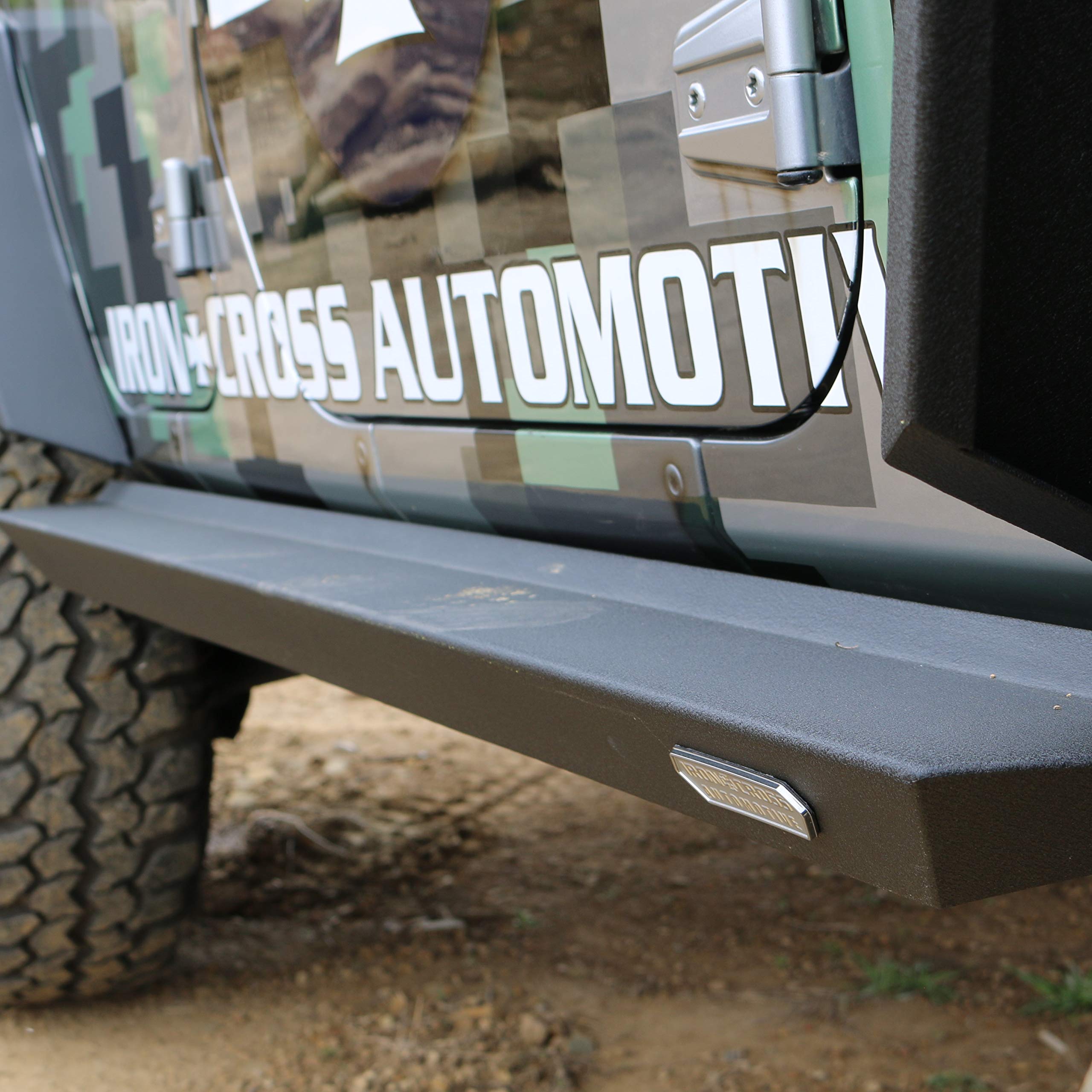 Iron Cross Automotive GP-3000 Rocker Side Step for 2007-2014 Jeep Wrangler JK - Heavy Duty Nerf Bars for Off-Road Protection & Easy Entry/Exit